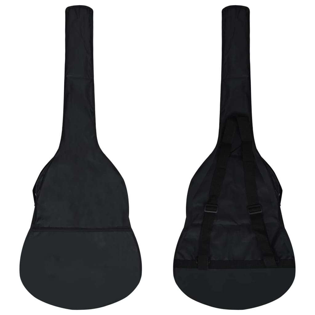 Ensemble de guitare Vidaxl 8 pièces Classic débutant 1 2 34 noir