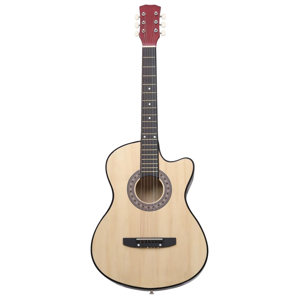 Vidaxl Guitar Cutaway con 6 corde Western Acoustic 38 Lindenhout