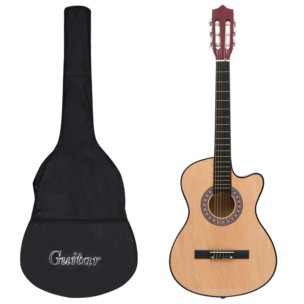 Vidaxl Corte de guitarra de 12 piezas con 6 cuerdas Acústico Ocuste 38