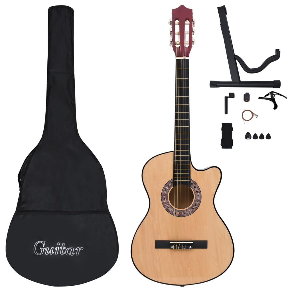 Vidaxl 12-delad gitarruppsättning med 6 strängar Western Acoustic 38