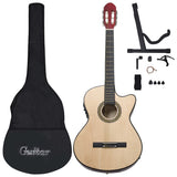 Ensemble de guitare Vidaxl 12 pièces avec égaliseur et 6 cordes occidentales