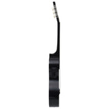 Vidaxl Corte de guitarra con Equalizer 6 Sneeds Western Classic Black