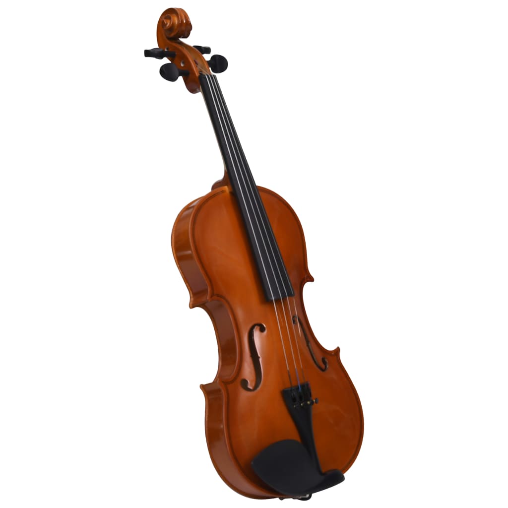 Vidaxl Violin -Set mit Bogen und Kinstun 4 4 Dunkelholz