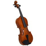 Vidaxl Violin Set med Bow og Kinstun 4 4 Dark Wood