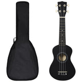 Vidaxl ukulelelet avec sac pour enfants soprano 21 '' noir