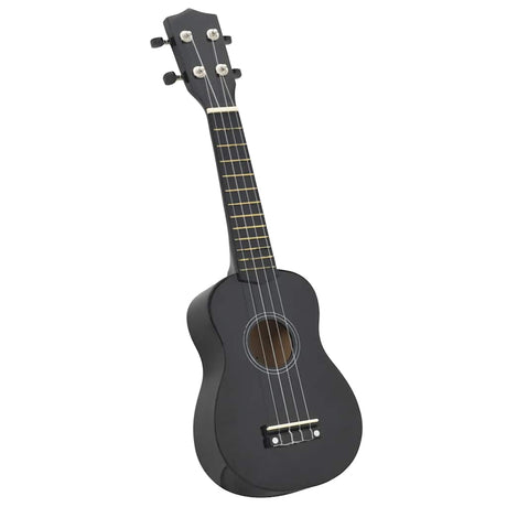 Vidaxl ukuleleset met tas voor kinderen sopraan 21'' zwart