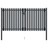 Vidaxl port double 306x200 cm steel anthracite