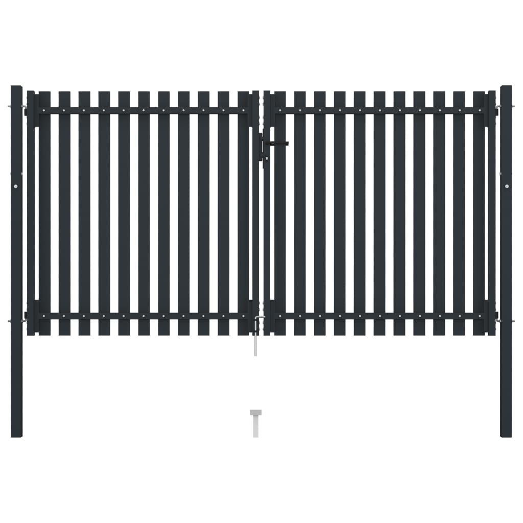 Vidaxl Port zweemol duebel 306x200 cm Steel Anthhracit