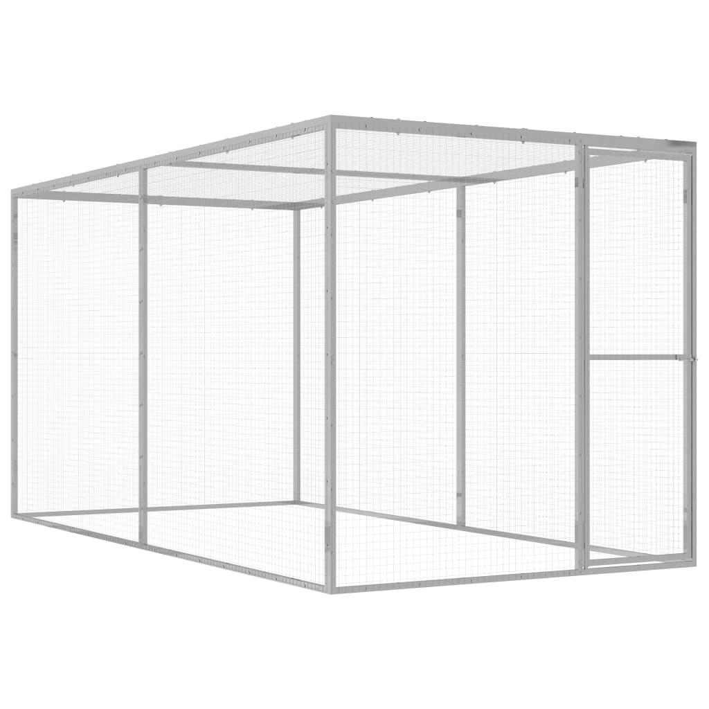 Vidaxl Cat Cage 3x1.5x1.5 M M M Galvanized Steel