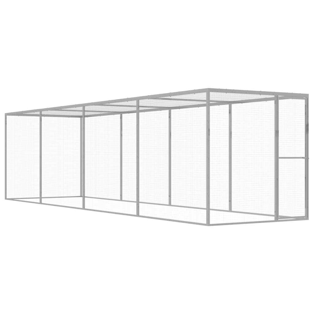 Vidaxl Cat Cage 6x1.5x1.5 m Acciaio zincato