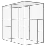 Vidaxl Cat Cage 3x1.5x2.5 M Galvanized Steel