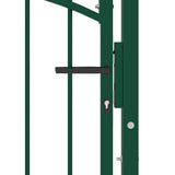 Vidaxl hekpoort emmen met gebogen bovenzijde staal 100x106 cm groen