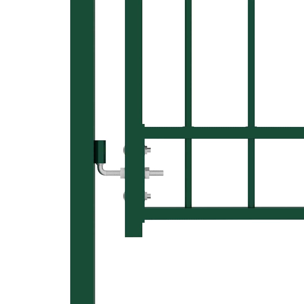 Vidaxl hekpoort emmen met stalen pinnen 104x109,5 cm groen