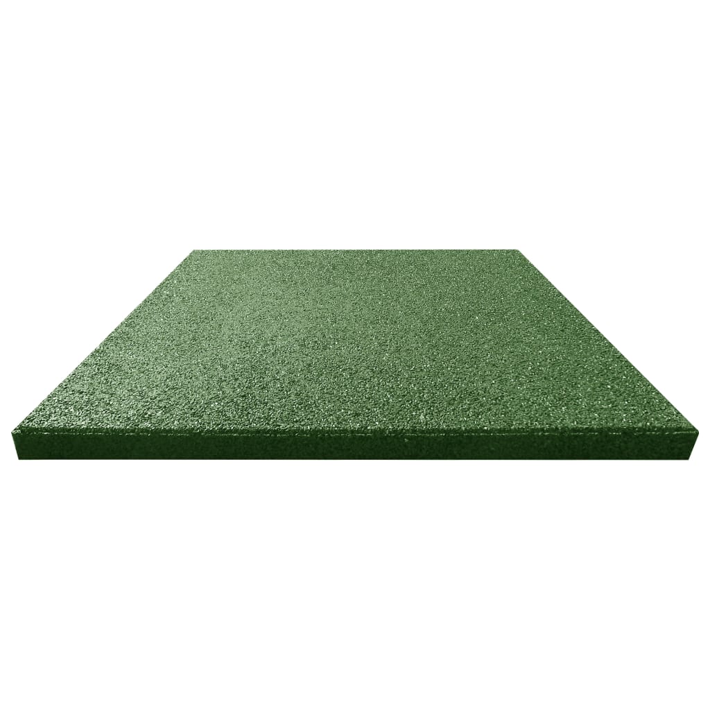 Vidaxl Valt tiles 12 st 50x50x3 cm rubber green