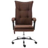 Vidaxl kantoormassagestoel stof bruin