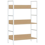 Vidaxl boekenkast 3 schappen 60x27,6x90,5 cm bewerkt hout eikenkleurig
