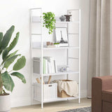 Vidaxl boekenkast met 4 schappen 60x27,6x124,5 cm bewerkt hout wit
