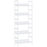 Vidaxl boekenkast met 5 schappen 60x27,6x158,5 cm bewerkt hout wit