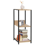 Vidaxl boekenkast 33,5x39,6x79,7 cm bewerkt hout zwart en eikenkleurig