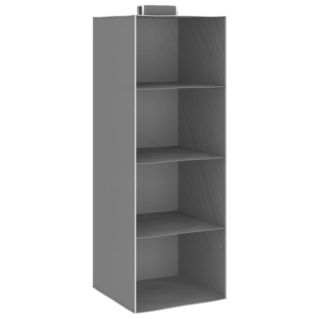 Vidaxl Clothing Organizers Hanging 2 sts with 4 shelves fabric