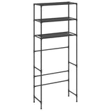 Vidaxl Rack de almacenamiento para lavadora boven 3 capas 69x28x169 cm negro