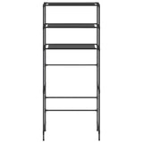 Vidaxl Rack de almacenamiento para lavadora boven 3 capas 69x28x169 cm negro