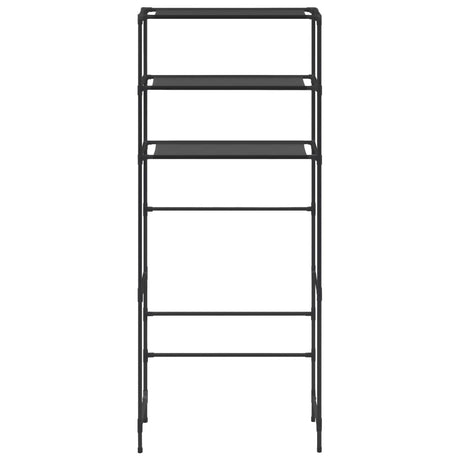 Vidaxl opbergrek voor boven wasmachine 3-laags 69x28x169 cm zwart