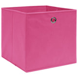 Vidaxl Storage Boxes 4 PCS 32x32x32 cm stoff rosa