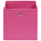 Vidaxl Storage Boxes 4 PCS 32x32x32 cm stoff rosa