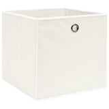 Vidaxl Storage boxes 10 pcs 32x32x32 cm fabric white