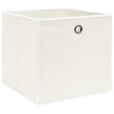 Vidaxl opbergboxen 10 st 32x32x32 cm stof wit