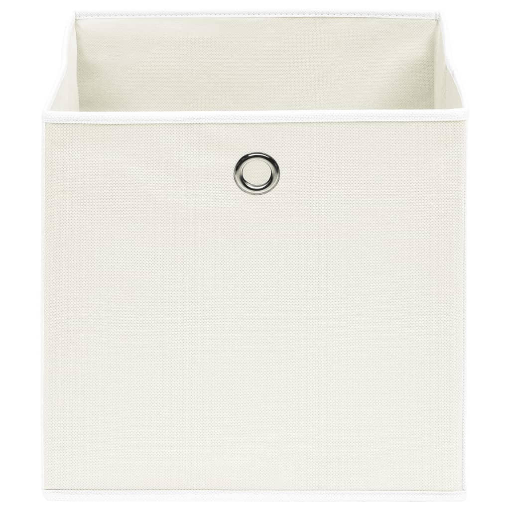 Vidaxl Storage boxes 10 pcs 32x32x32 cm fabric white