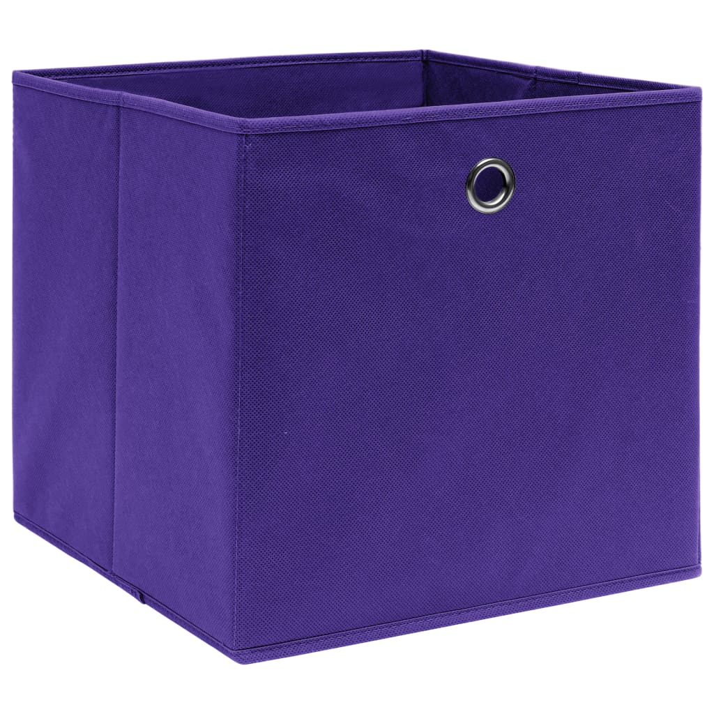 Scatole di archiviazione Vidaxl 4 PC 32X32X32 CM Fabric Purple