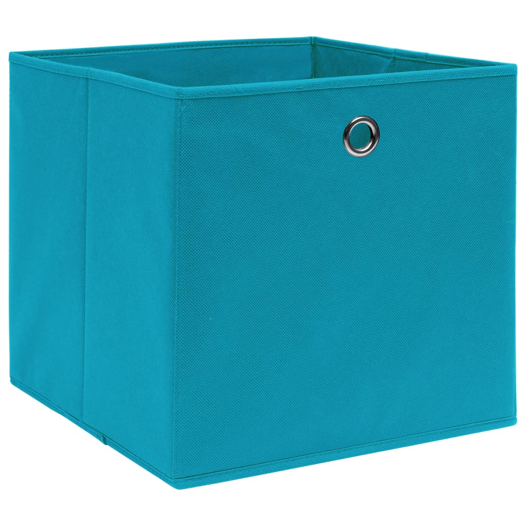 Vidaxl opbergboxen 4 st 32x32x32 cm stof babyblauw