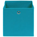 Vidaxl opbergboxen 4 st 32x32x32 cm stof babyblauw