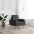Vidaxl fauteuil stof donkergrijs