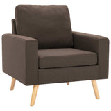Vidaxl fauteuil stof bruin