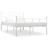 Vidaxl bedframe metaal wit 140x200 cm