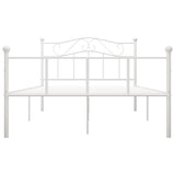 Vidaxl bedframe metaal wit 160x200 cm