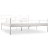 Vidaxl bedframe metaal wit 180x200 cm