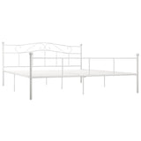 Vidaxl bedframe metaal wit 180x200 cm
