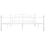 Vidaxl bedframe metaal wit 180x200 cm