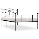 Vidaxl bedframe metaal zwart 90x200 cm