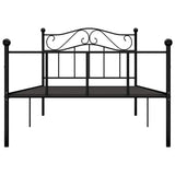 Vidaxl bedframe metaal zwart 90x200 cm