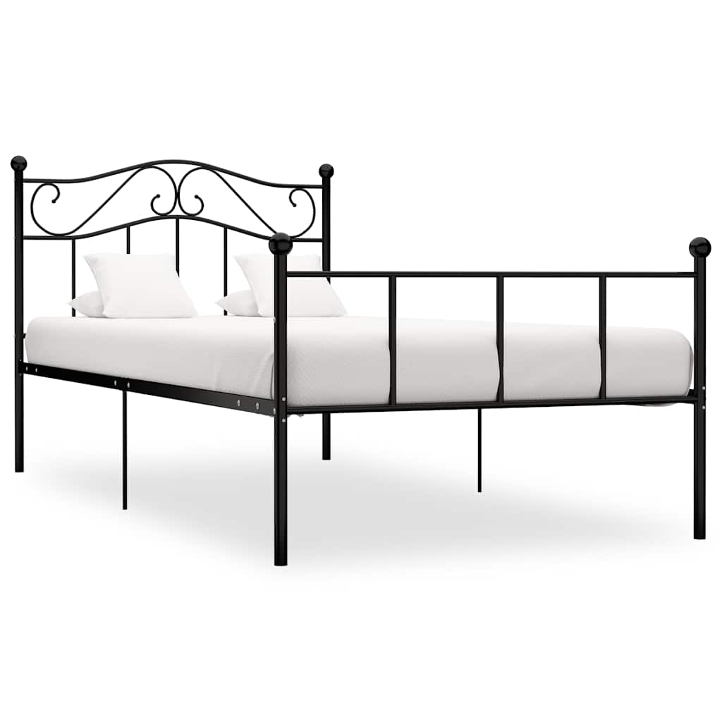 Vidaxl bedframe metaal zwart 100x200 cm