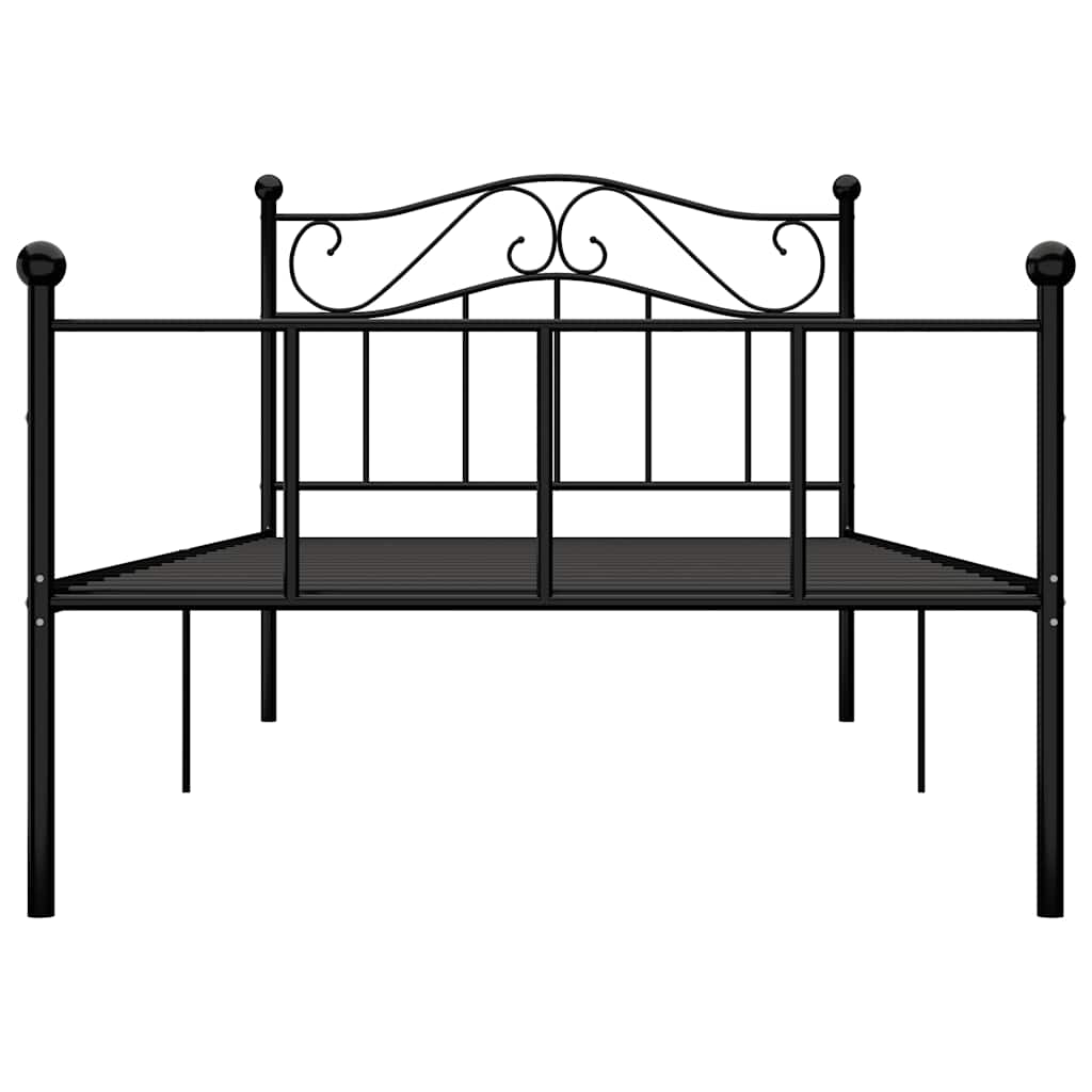 Vidaxl bedframe metaal zwart 100x200 cm