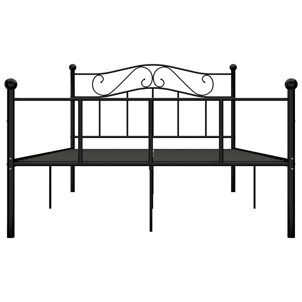 Vidaxl bedframe metaal zwart 120x200 cm