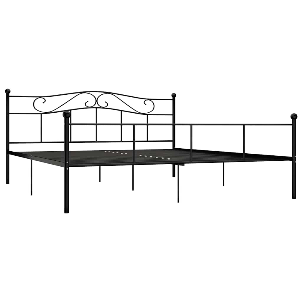 Vidaxl bedframe metaal zwart 180x200 cm