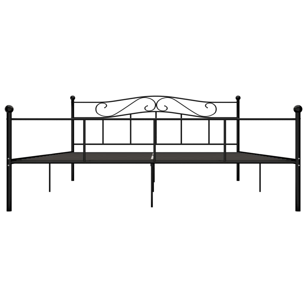Vidaxl bedframe metaal zwart 180x200 cm