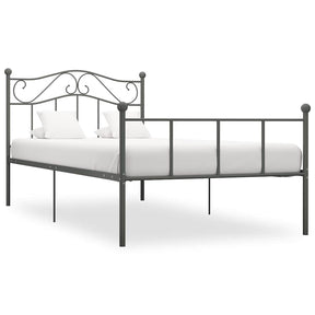 Vidaxl bedframe metaal grijs 100x200 cm
